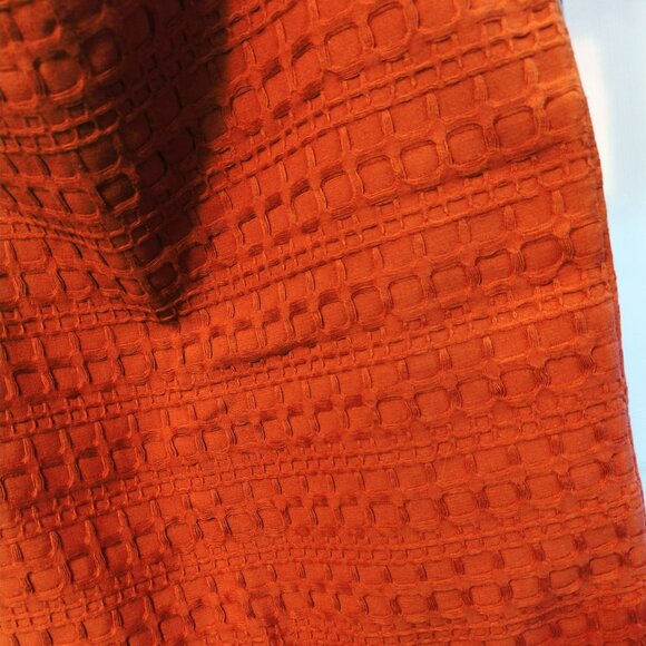 Piubelle Pillow Covers Orange Textured Set Of 2 100% Cotton 20x19 Inches - Picture 3 of 5